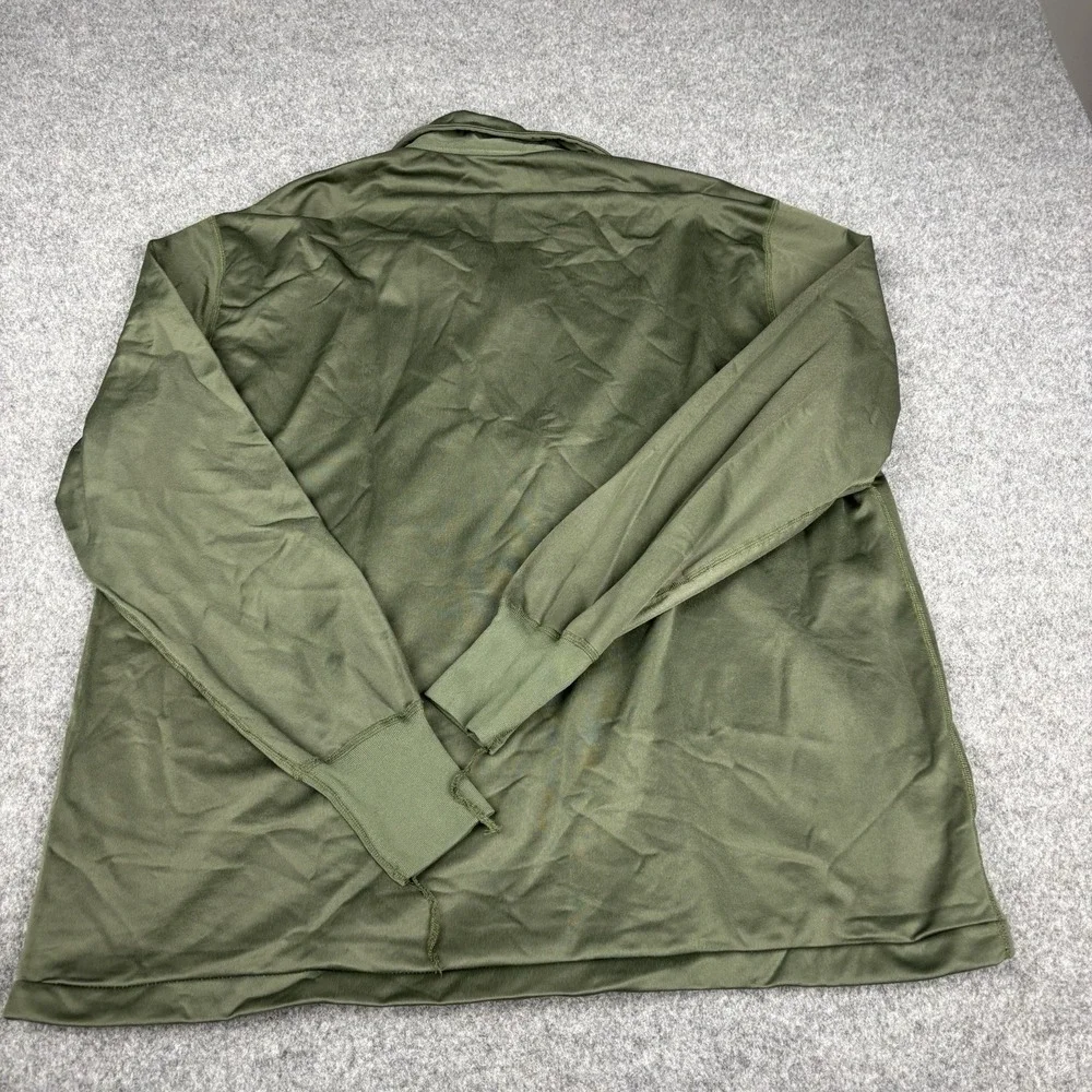 US Army Waffle Top Shirt Mens Xl Green Thermal 1/4 Zip Military ECWCS Gen 3 OD